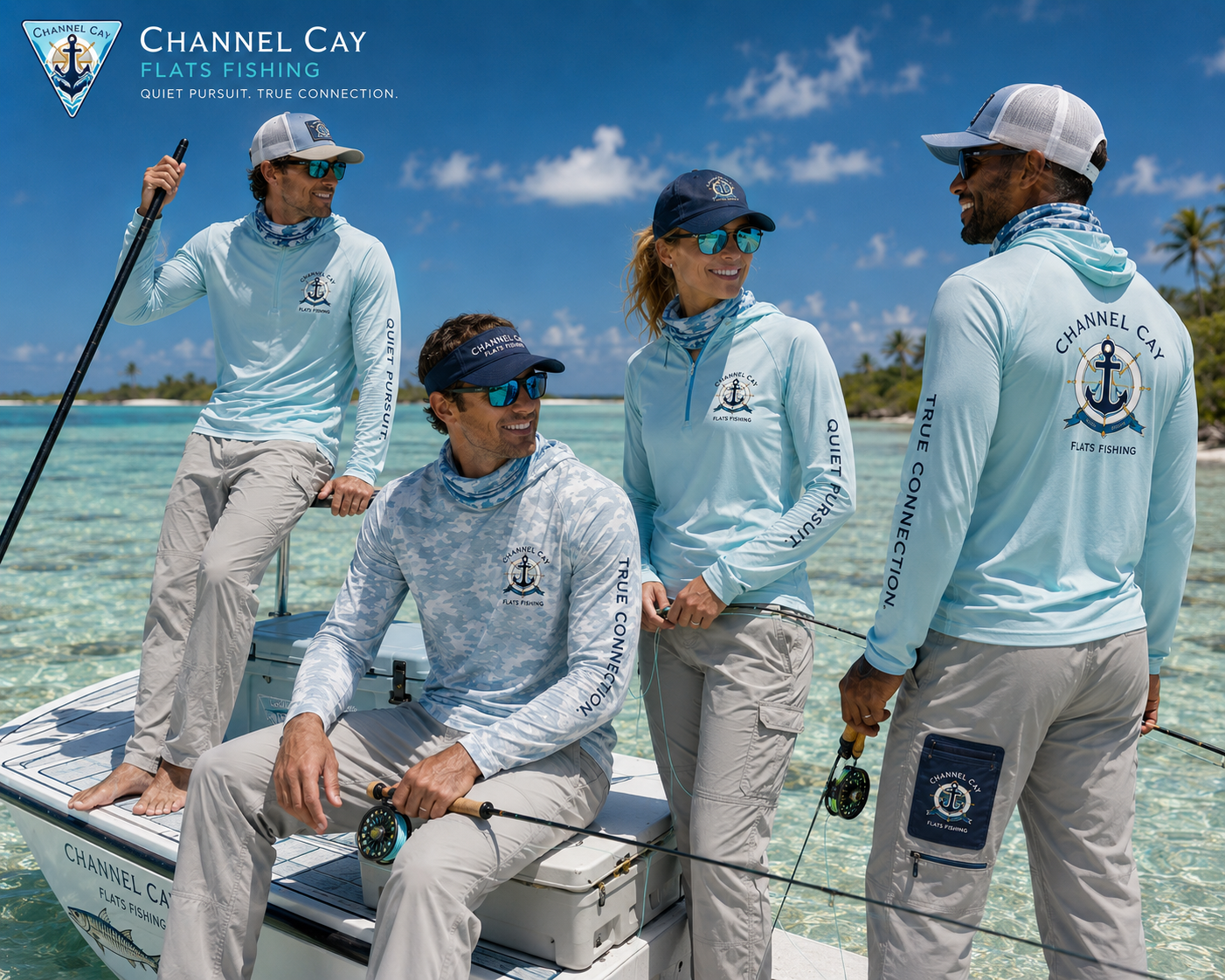 Channel Cay flats fishing apparel concept