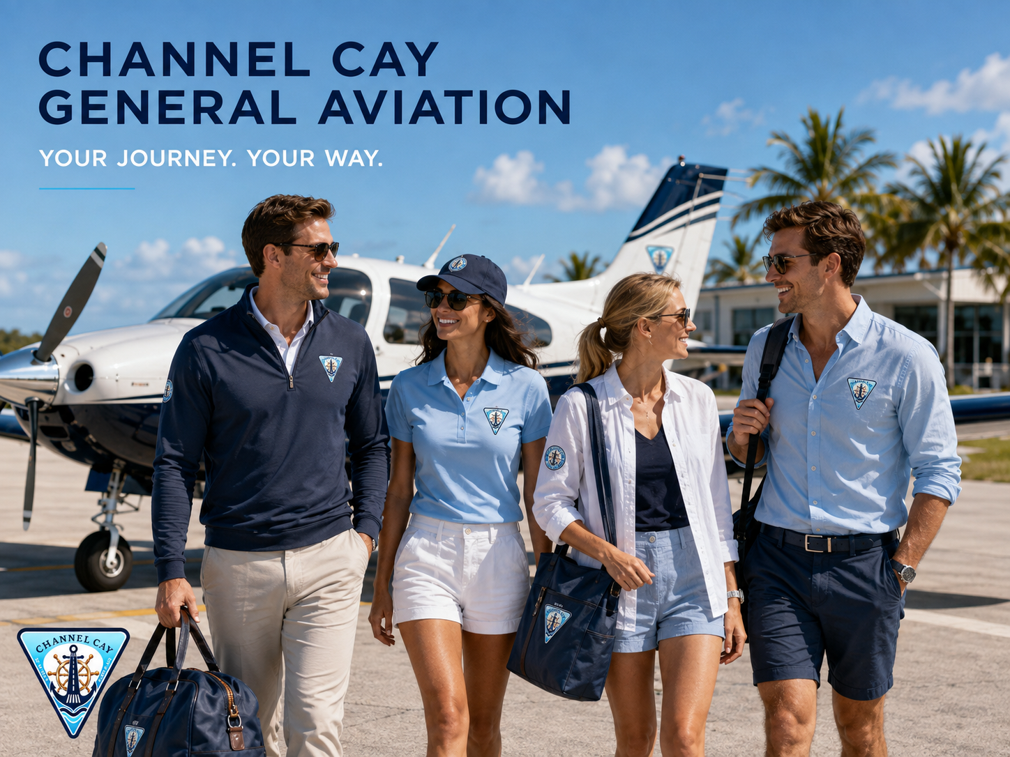 Channel Cay aviation apparel concept