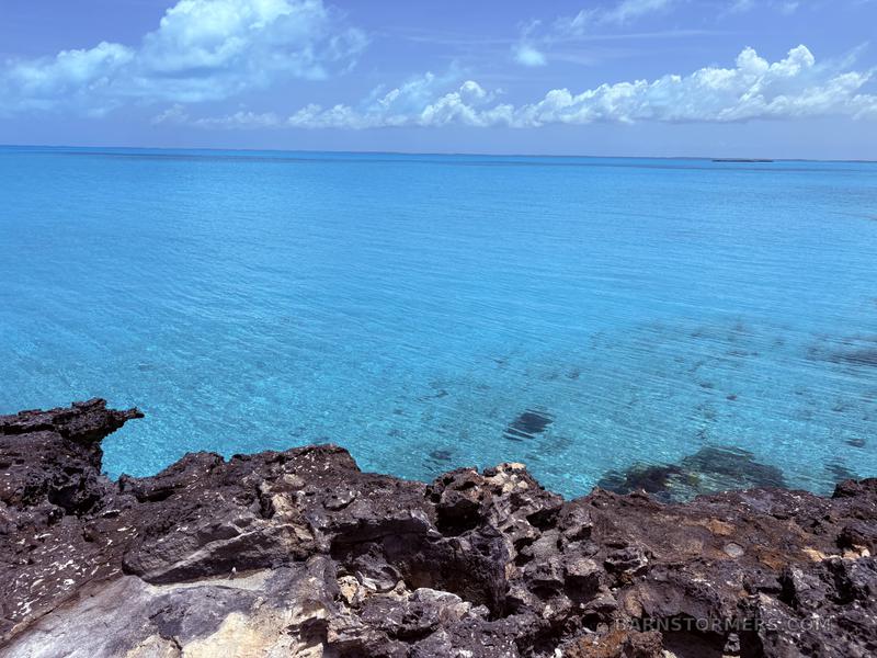 Cerulean waters surrounding Channel Cay