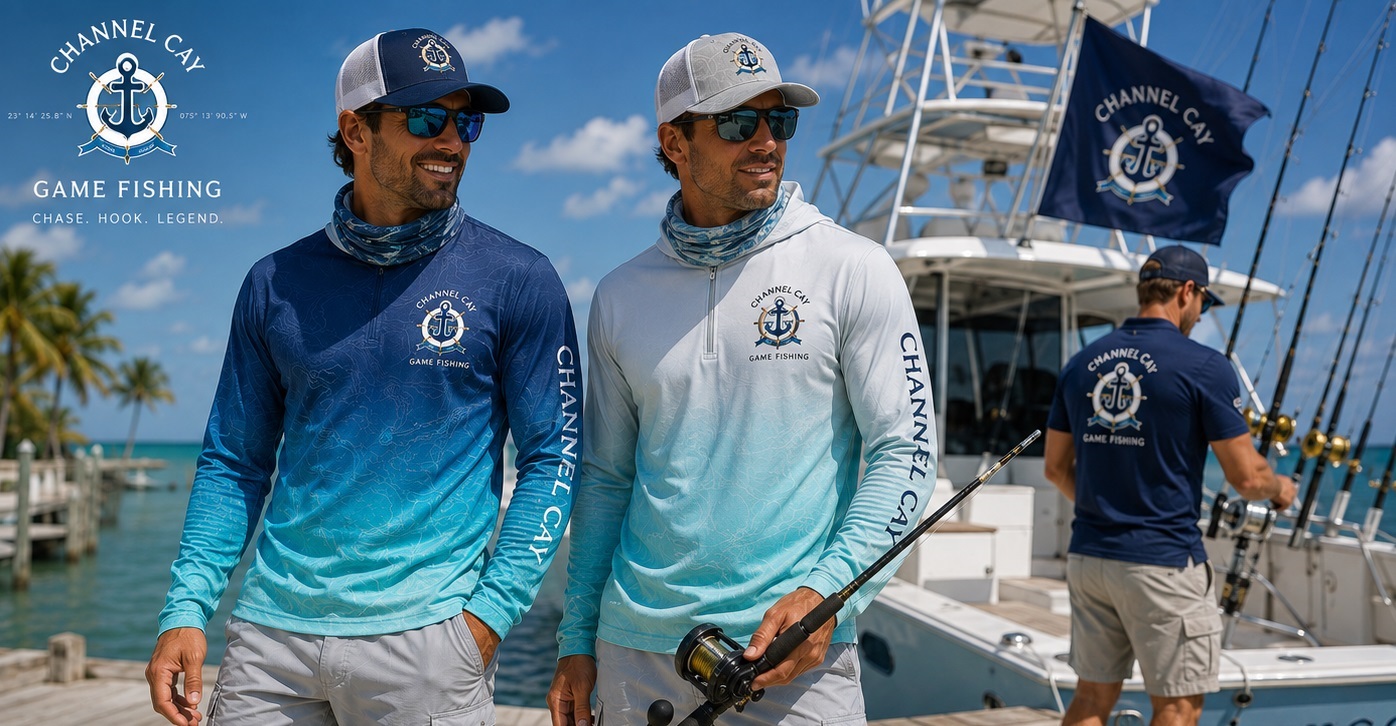 Channel Cay game fishing apparel concept
