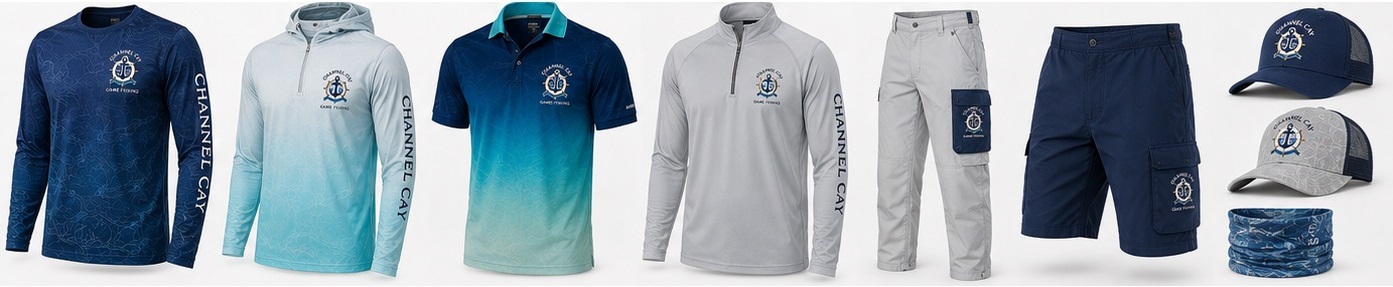 Channel Cay game fishing attire range