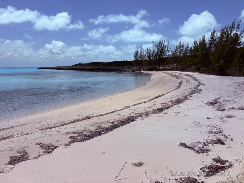 Beach and clear water at Channel Cay