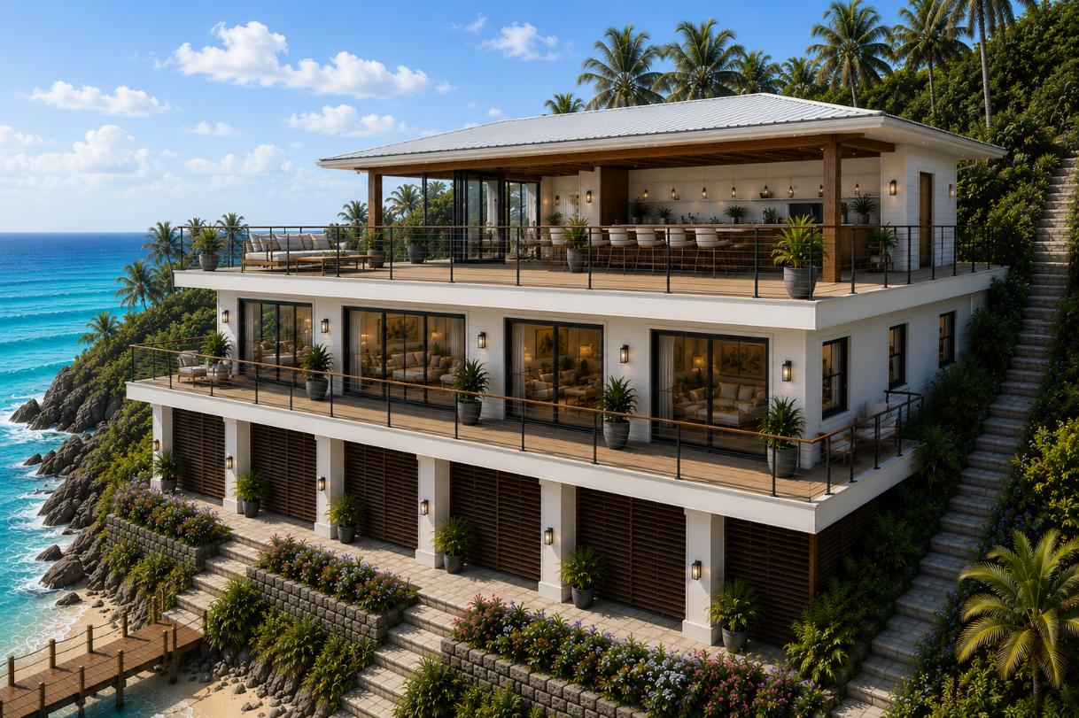 Conceptual oceanfront residence