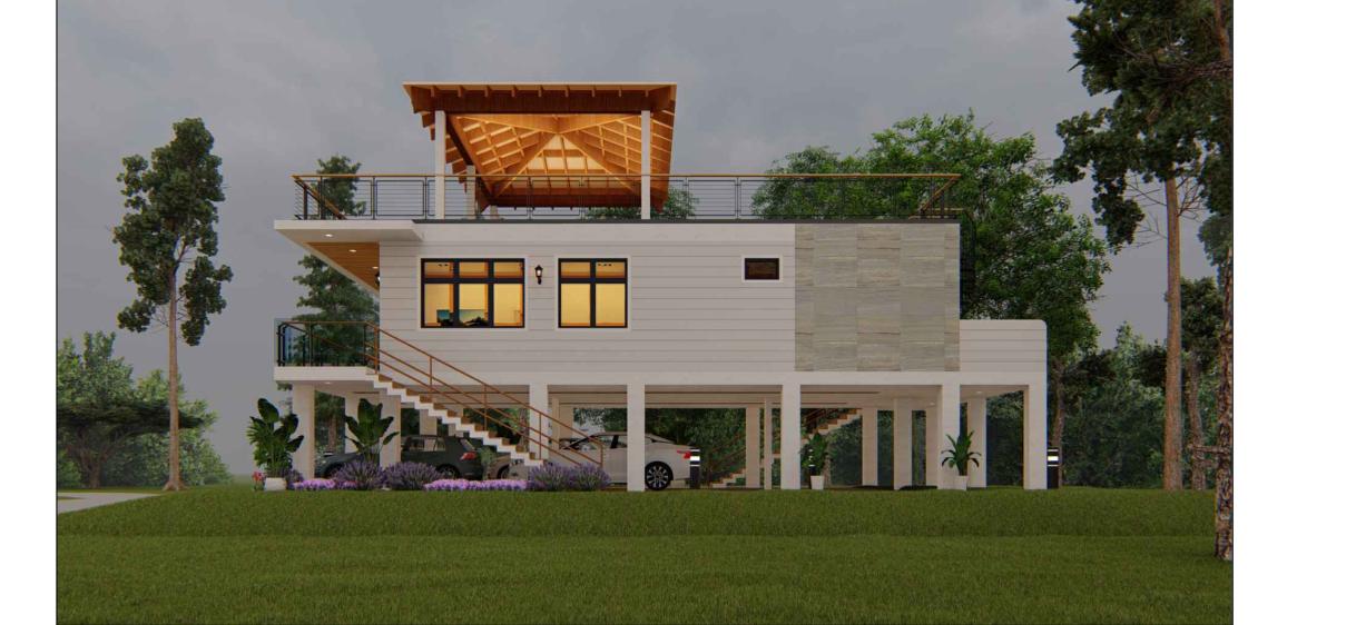 Founder Estate design concept side elevation