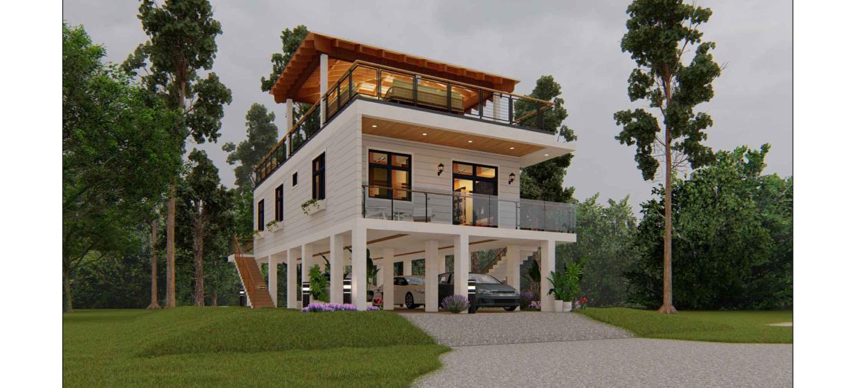 Founder Estate design concept rear elevation